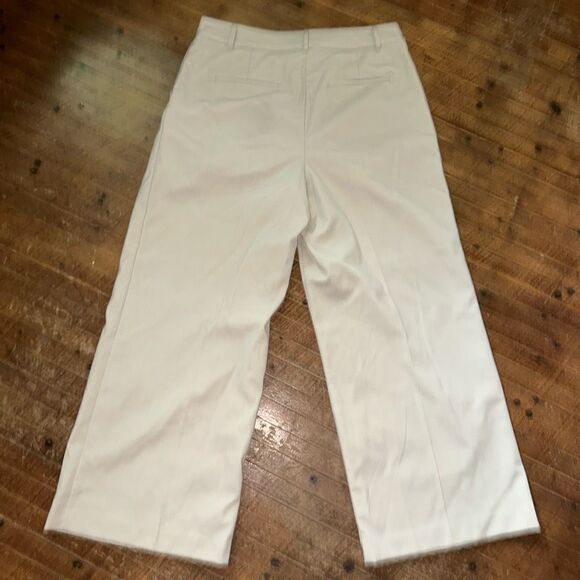 LOFT Cream Wide Leg Pants - Picture 3 of 3